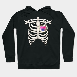 Ribcage With Bisexual Heart Hoodie